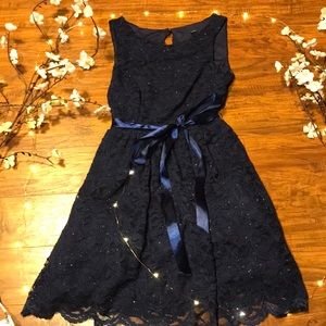 Navy Blue Sparkly Dress
